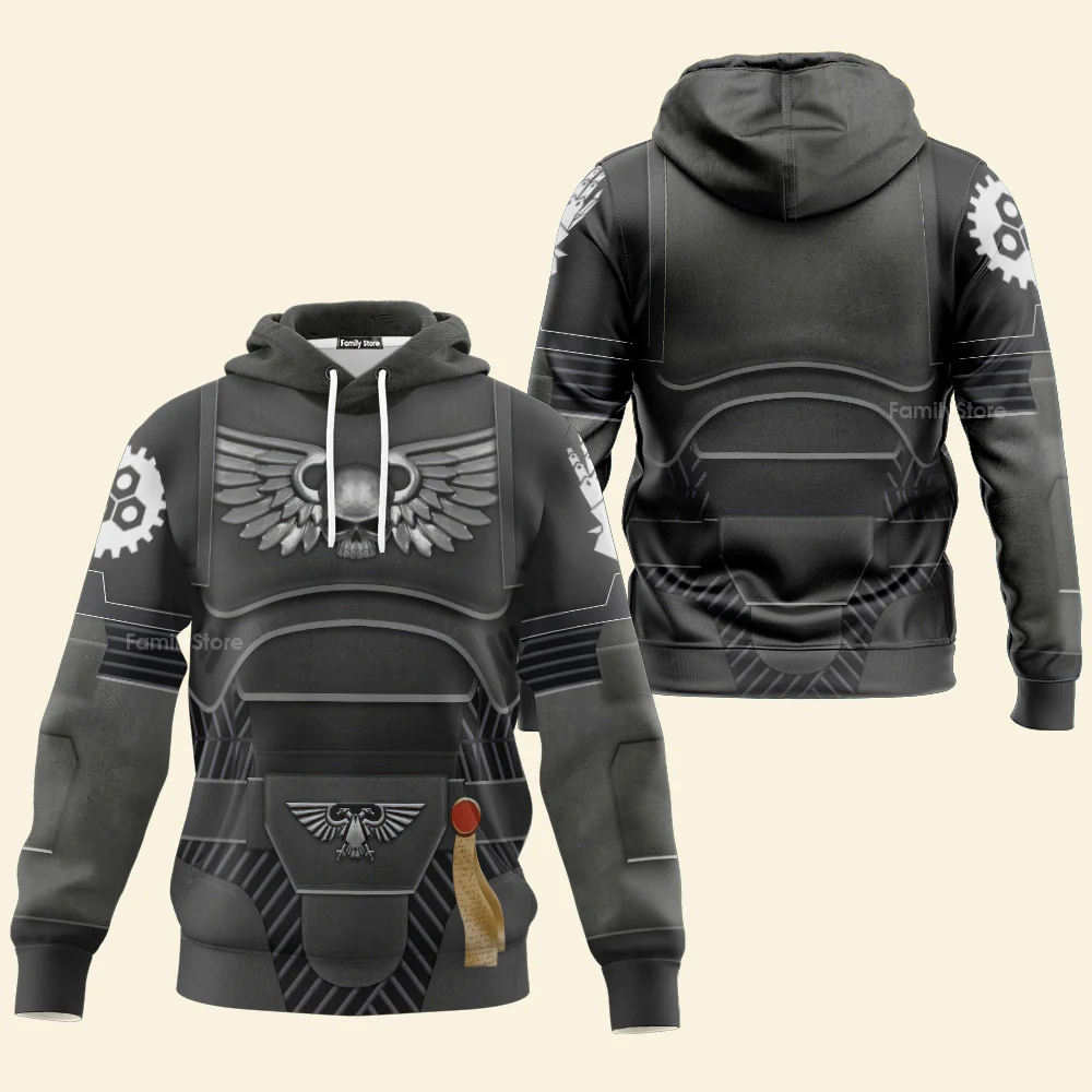 Warhammer Space Marines Iron Hands - Costume Cosplay Hoodie Sweatshirt Sweatpants CSWRH005 - Image 2