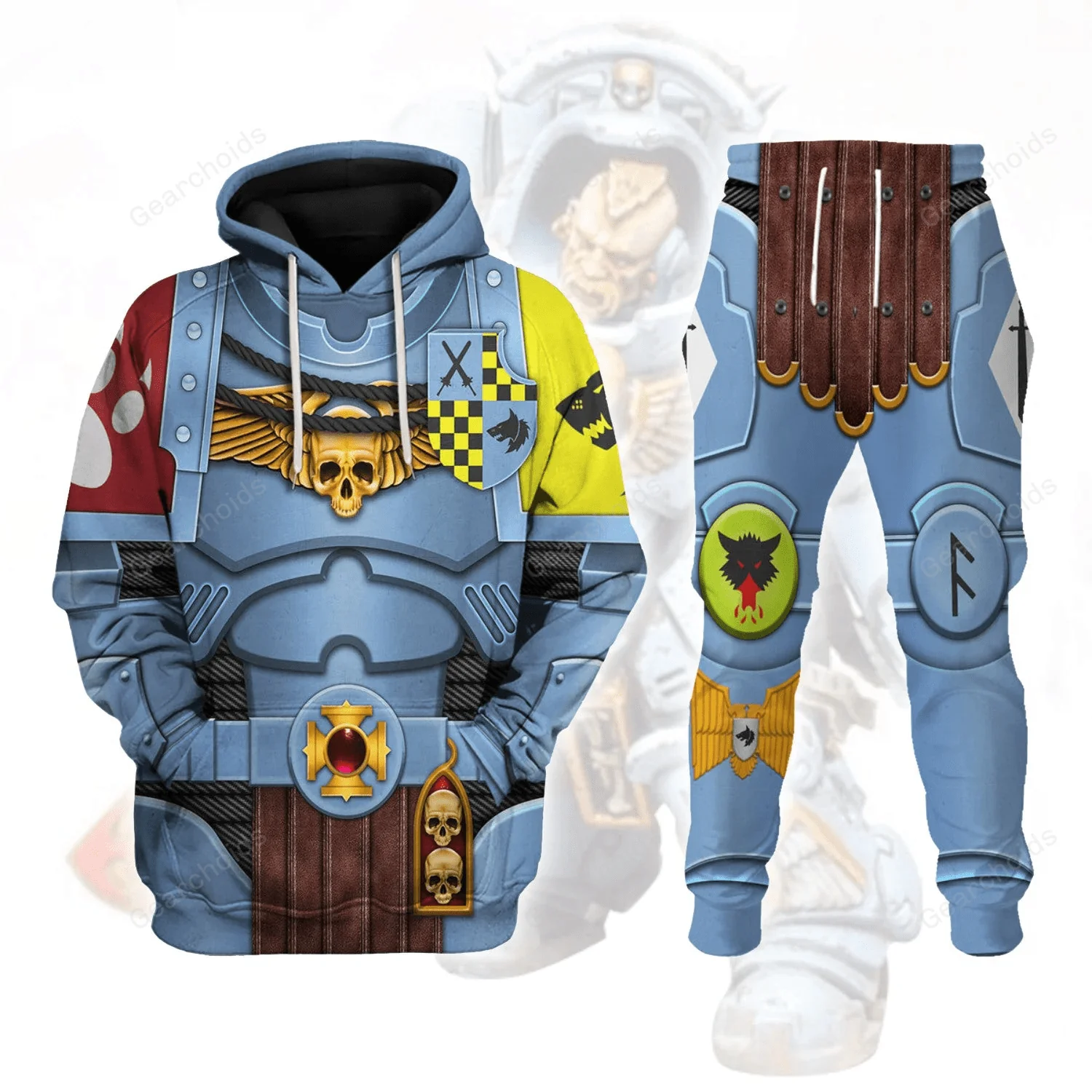 Warhammer Space Wolves Captain - Costume Cosplay Hoodie Sweatshirt Sweatpants CSWRH163