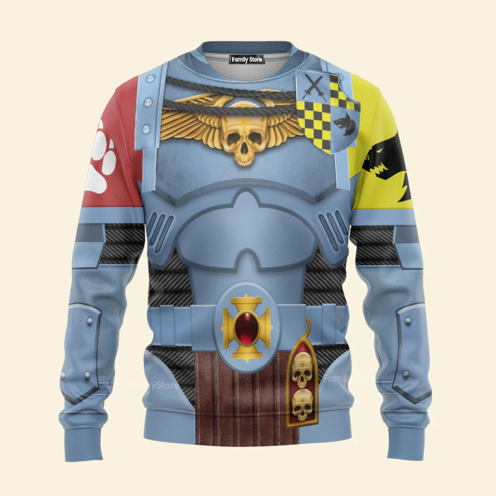 Warhammer Space Wolves Captain - Costume Cosplay Hoodie Sweatshirt Sweatpants CSWRH163 - Image 7