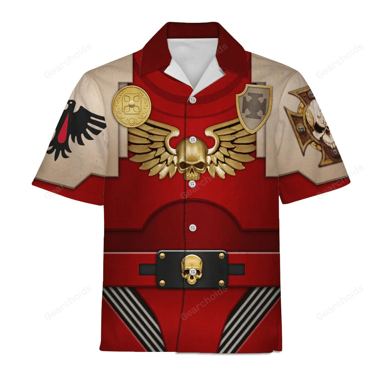 Warhammer Terminator Armor Blood Ravens - Costume Cosplay Hawaiian Shirt CSWRH142