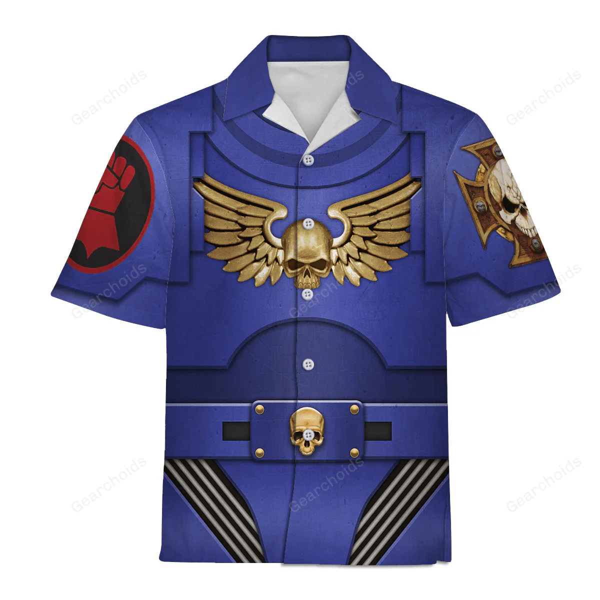Warhammer Terminator Armor Crimson Fists - Costume Cosplay Hawaiian Shirt CSWRH139