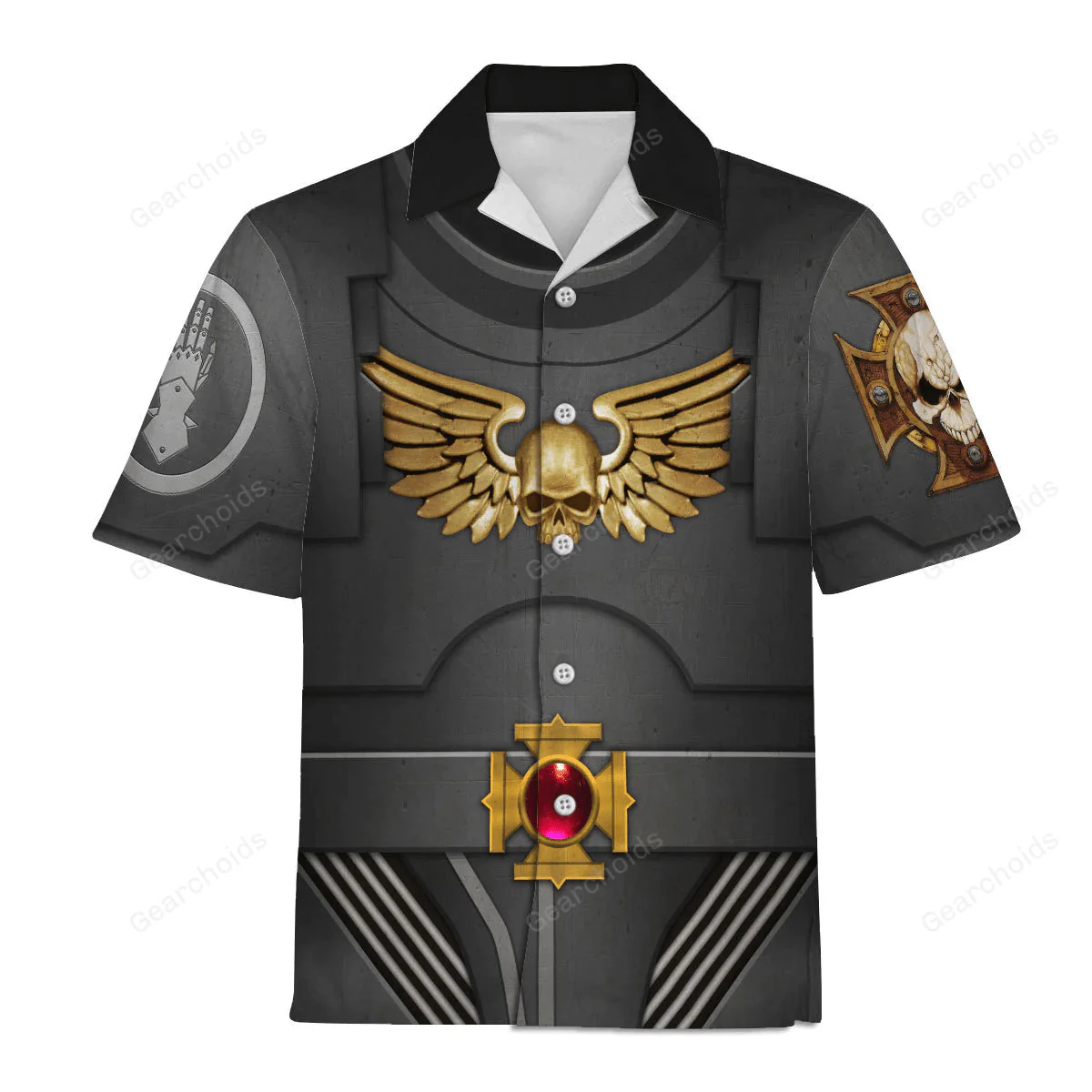Warhammer Terminator Armor Iron Hands - Costume Cosplay Hawaiian Shirt CSWRH128