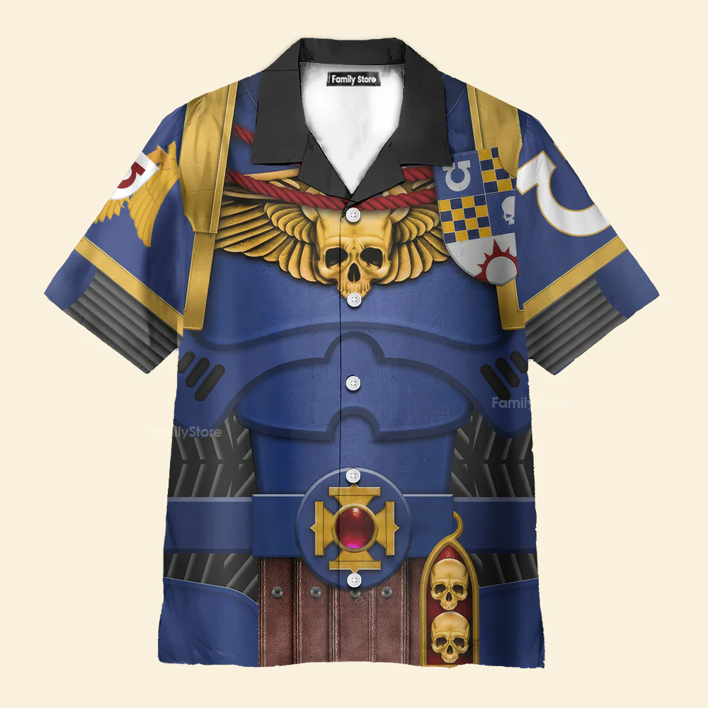 Warhammer Ultramarines Captain - Costume Cosplay Hawaiian Shirt CSWRH146