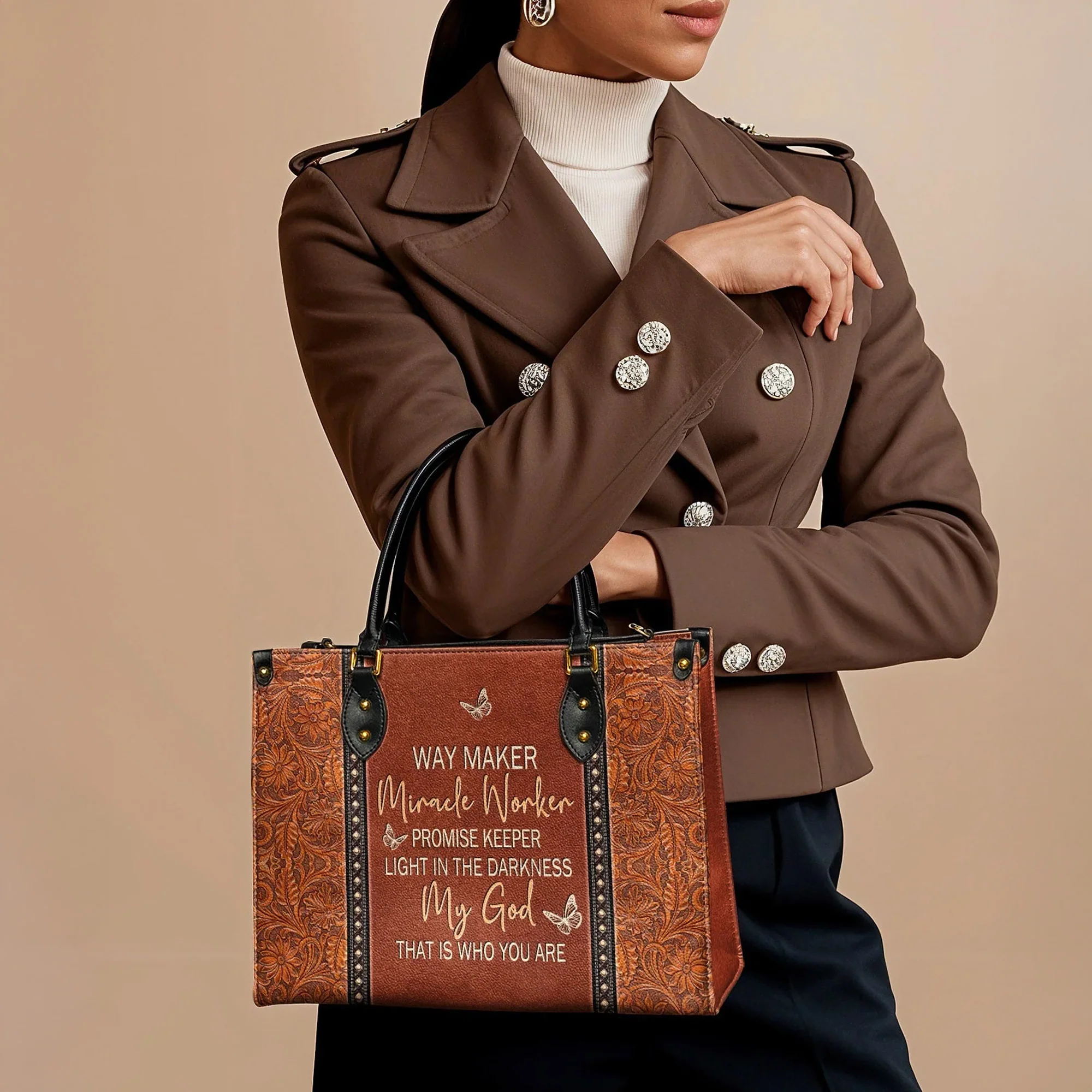 Way Maker Miracle Worker - Christian Leather Handbag - Image 5