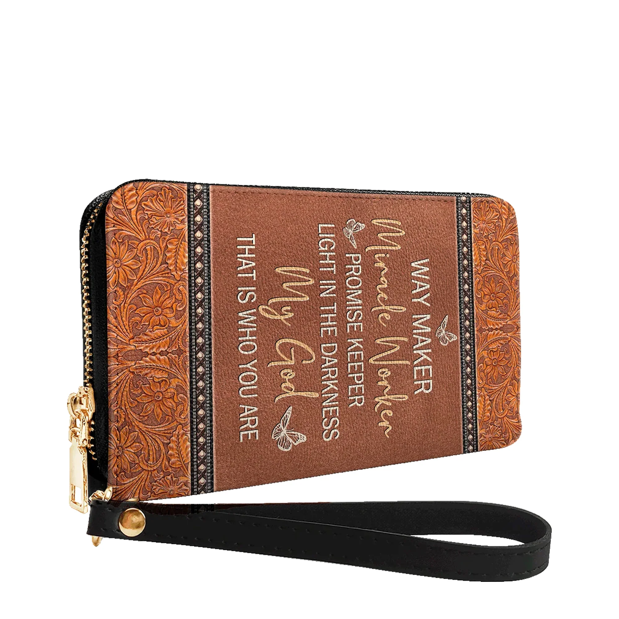 Way Maker Miracle Worker - Christian Leather Wallet - Image 2