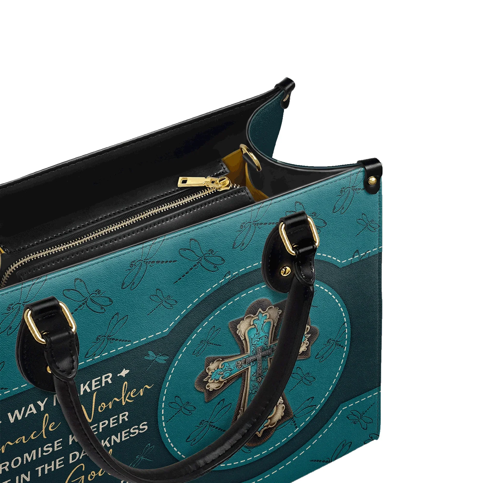 Way Maker Miracle Worker Faith Purse - Christian Leather Handbag - Image 2