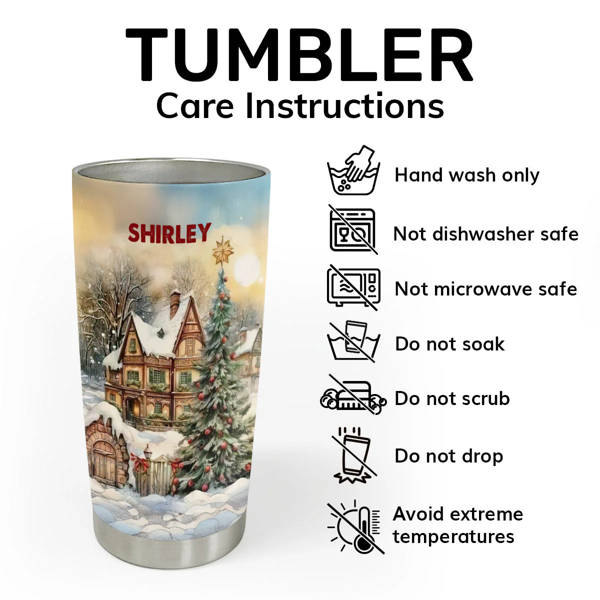 Way Maker Miracle Worker | Personalized Stainless Steel Tumbler - Image 2
