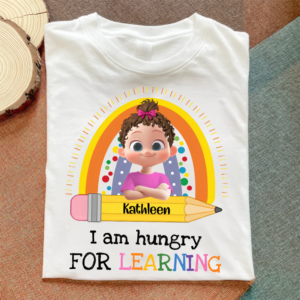 We Are Hungry For Learning First Day Of School - Personalized Shirt - Gift for Kid | GR29 TD118 - Image 4