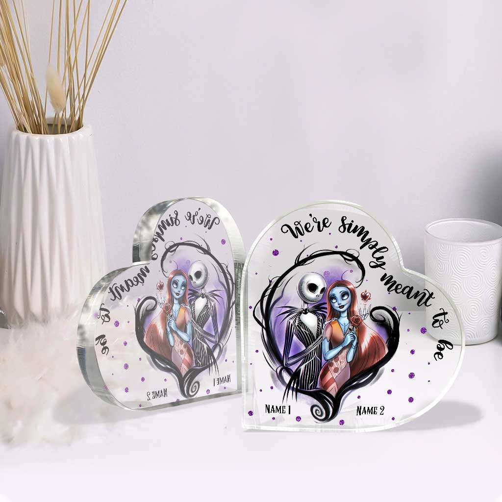 We Are Simply Meant To Be - Personalized Custom Shaped Acrylic Plaque NL122 - Image 3