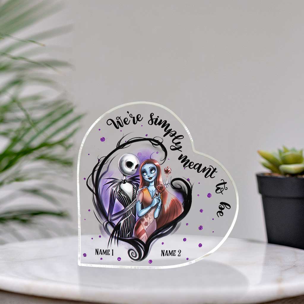 We Are Simply Meant To Be - Personalized Custom Shaped Acrylic Plaque NL122 - Image 4