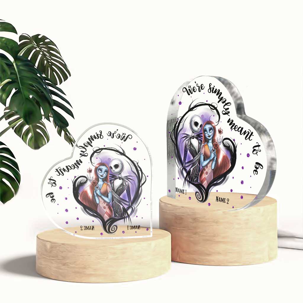 We Are Simply Meant To Be - Personalized Custom Shaped Acrylic Plaque NL122 - Image 5
