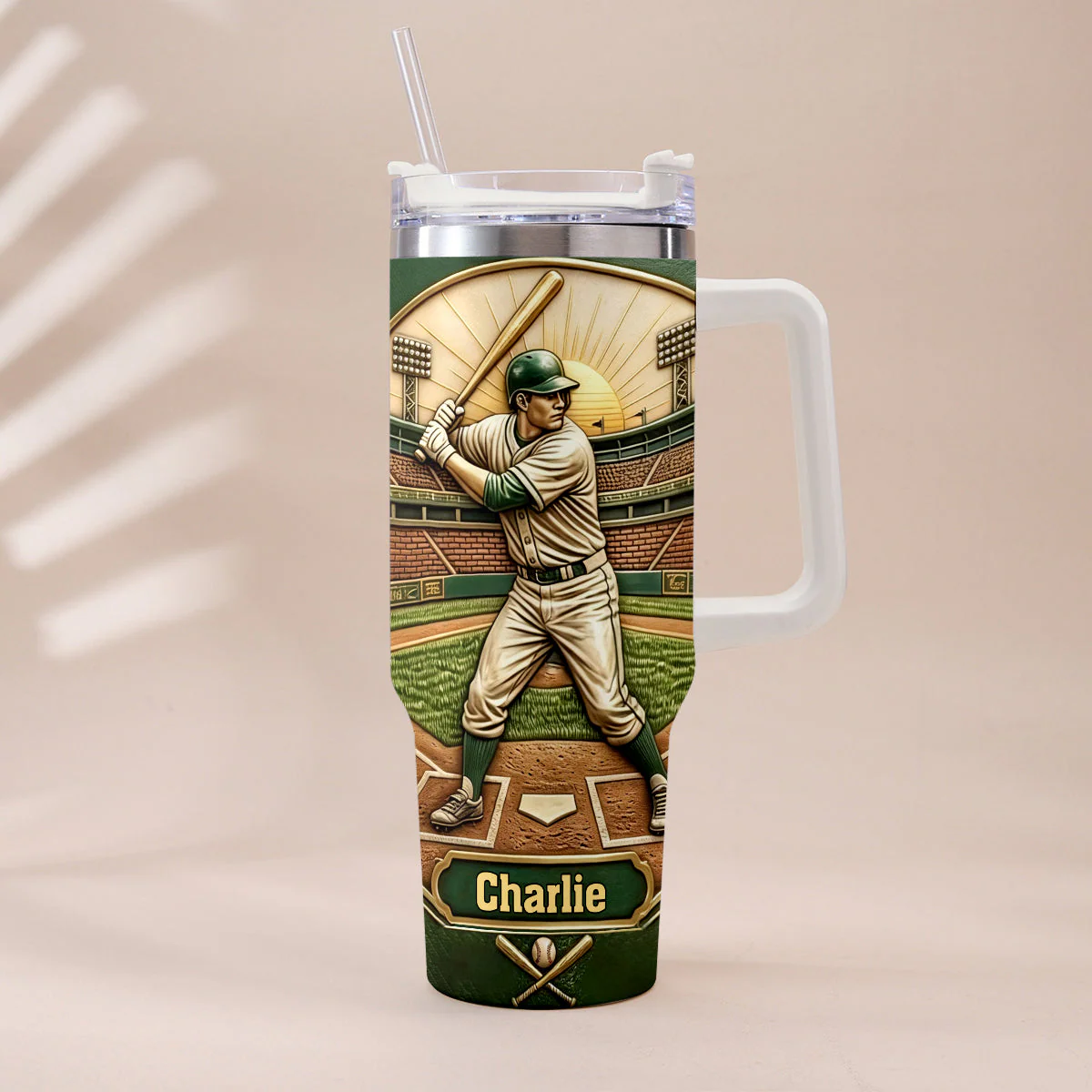 We Caught The Best Dad - Personalized Tumbler - Gift For Dad, Baseball Lovers - Image 2