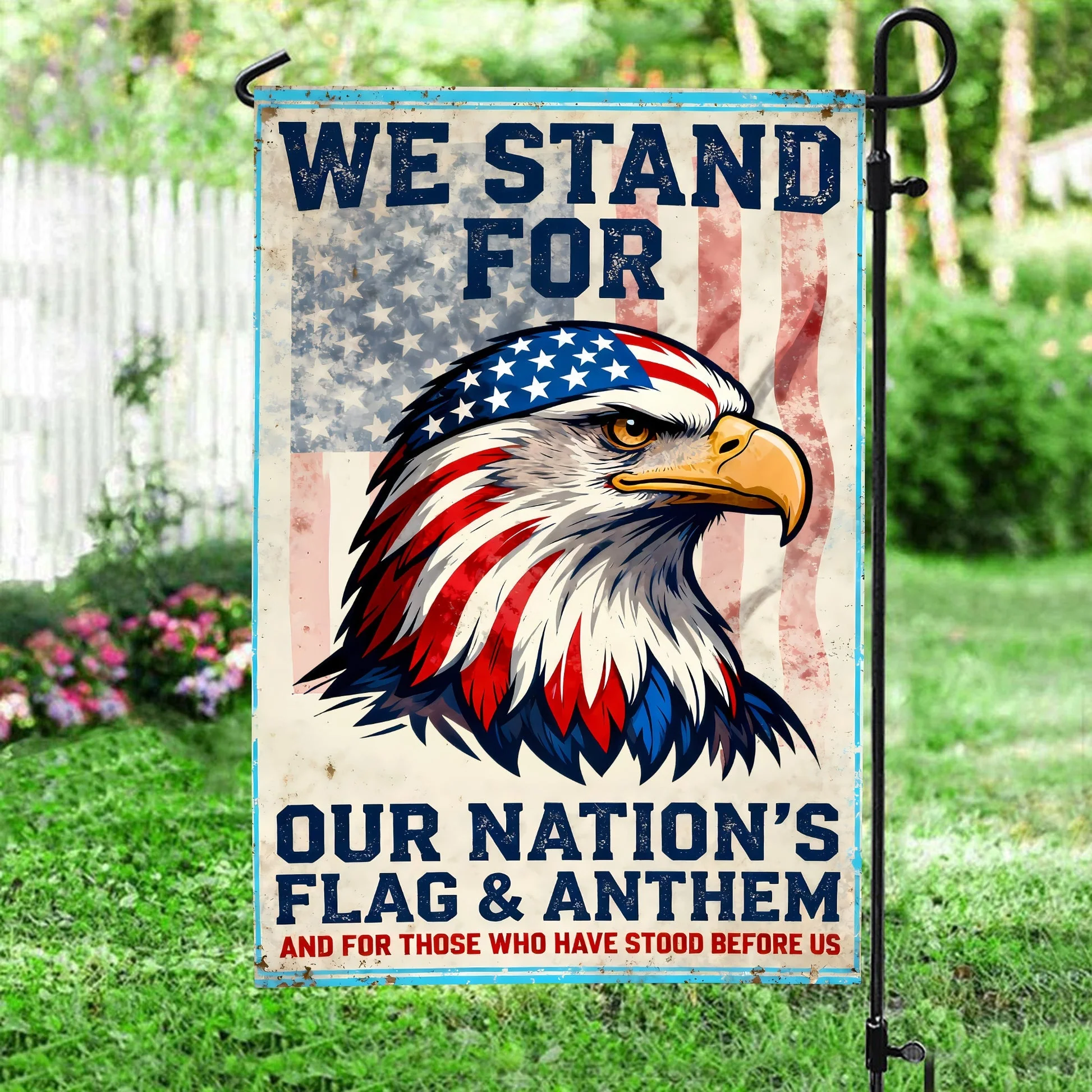 We Stand For Our Nation's - Gift For Veteran, Patriotic | HN02 - Image 2