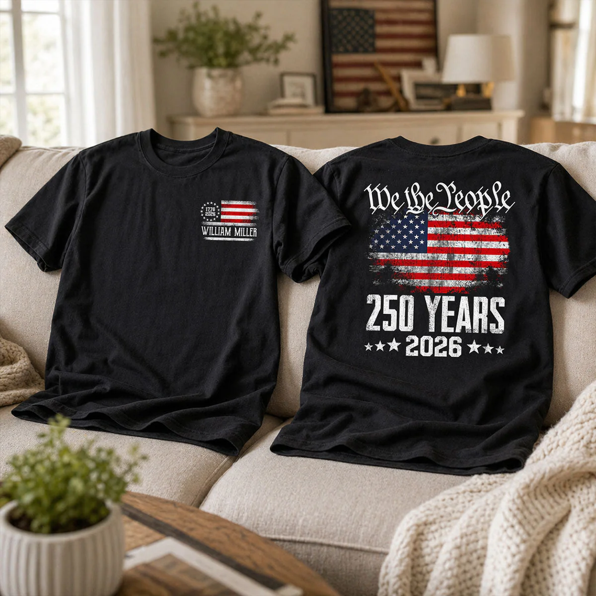 We The People 250 Years American Flag - Personalized Shirt - Gift For Patriots - Image 5