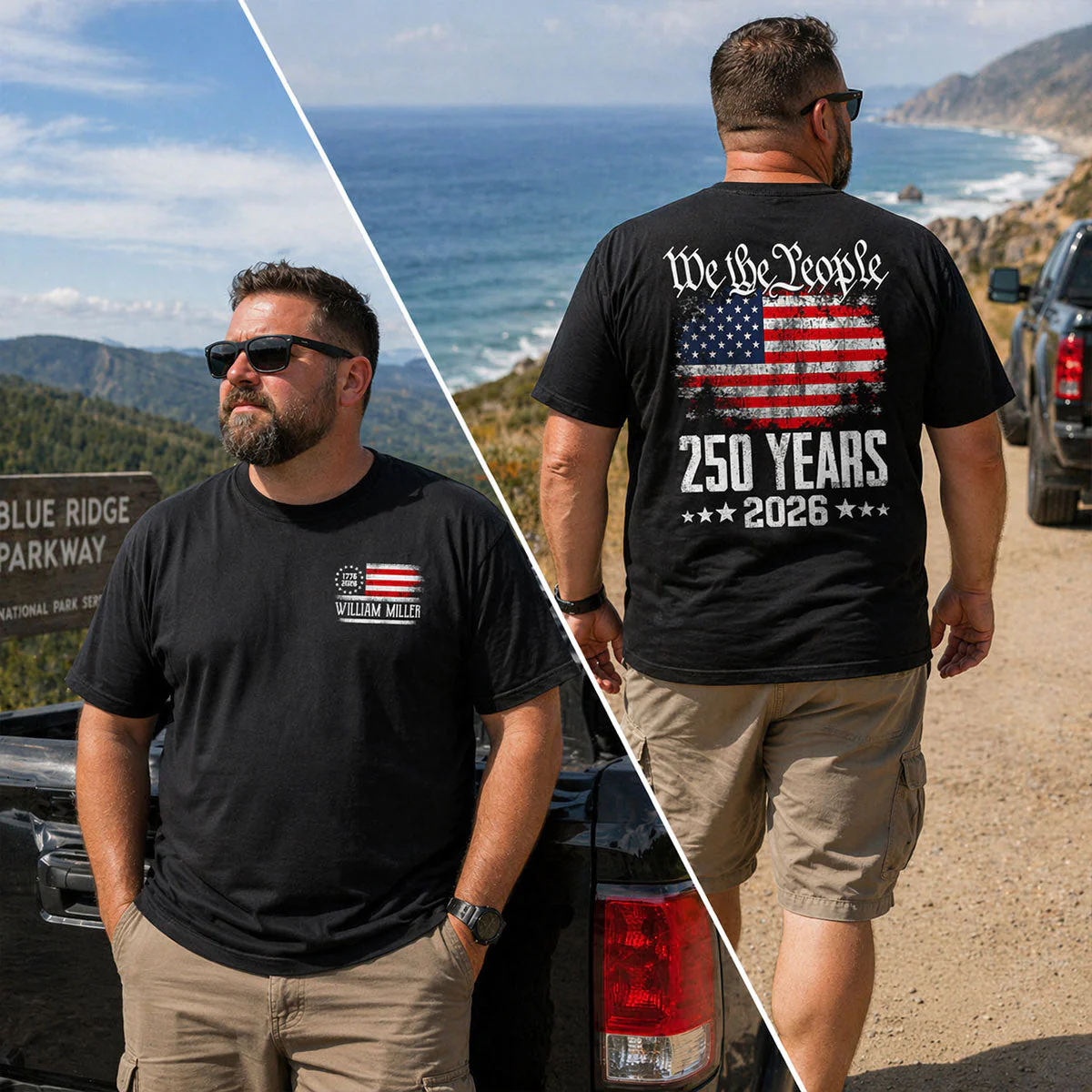 We The People 250 Years American Flag - Personalized Shirt - Gift For Patriots - Image 6