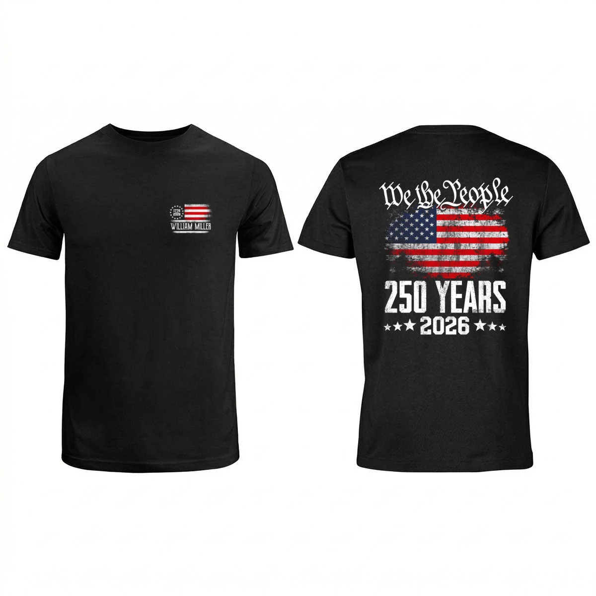 We The People 250 Years American Flag - Personalized Shirt - Gift For Patriots - Image 7