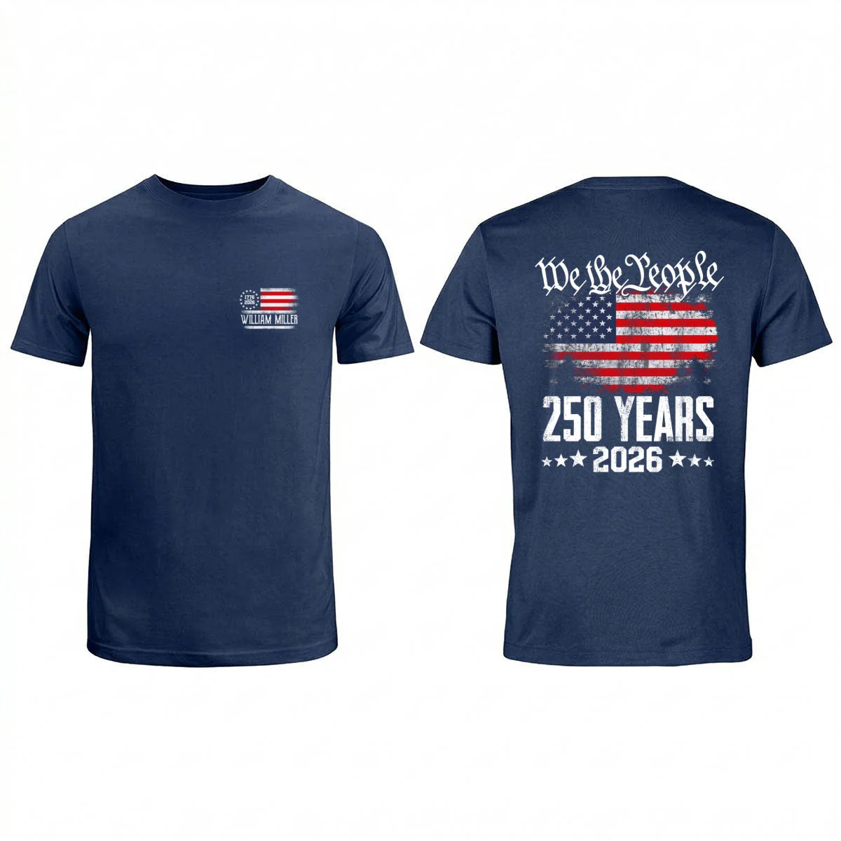 We The People 250 Years American Flag - Personalized Shirt - Gift For Patriots - Image 9