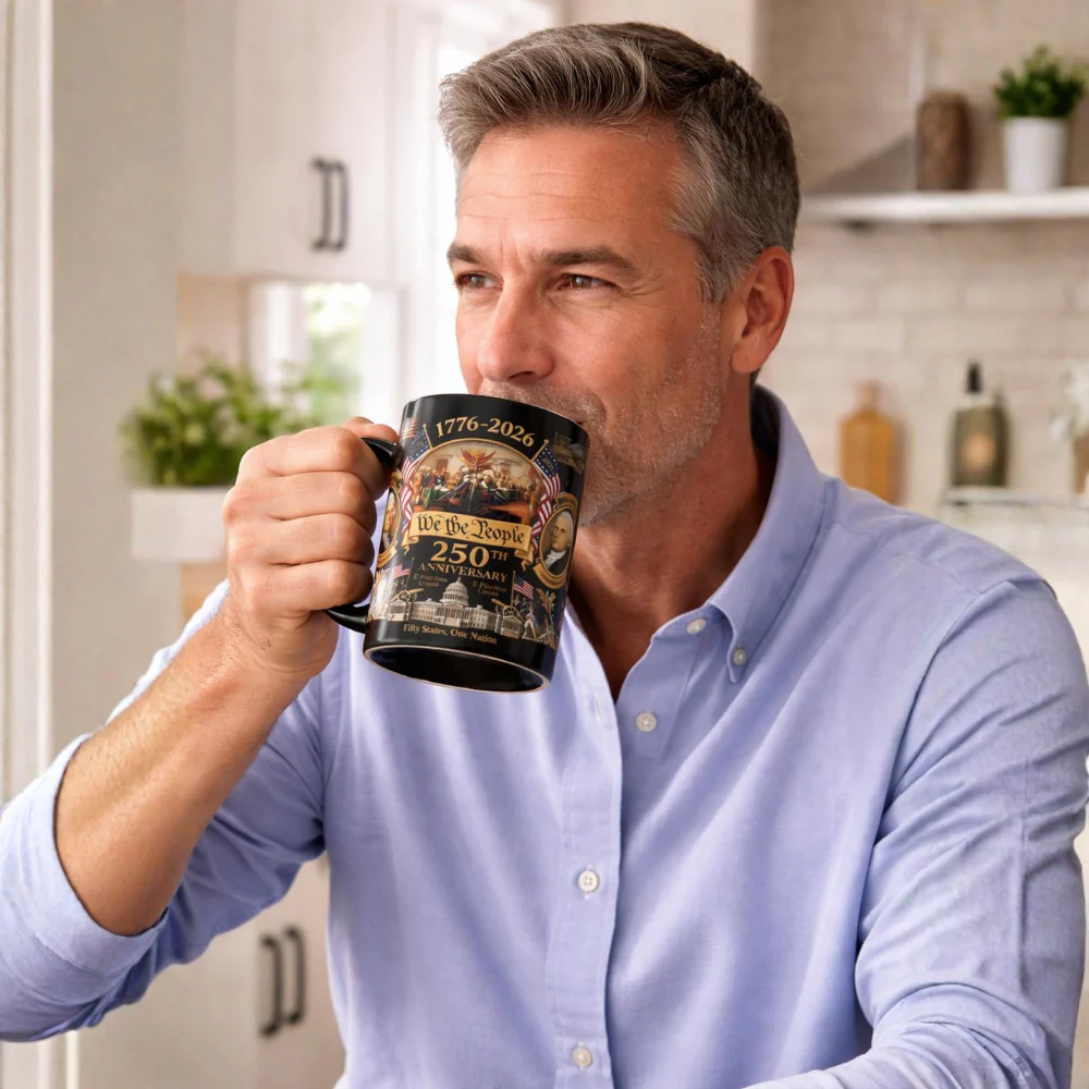 We The People America 250th Anniversary - Personalized Accent Mug - Gift For Patriotic - Image 4