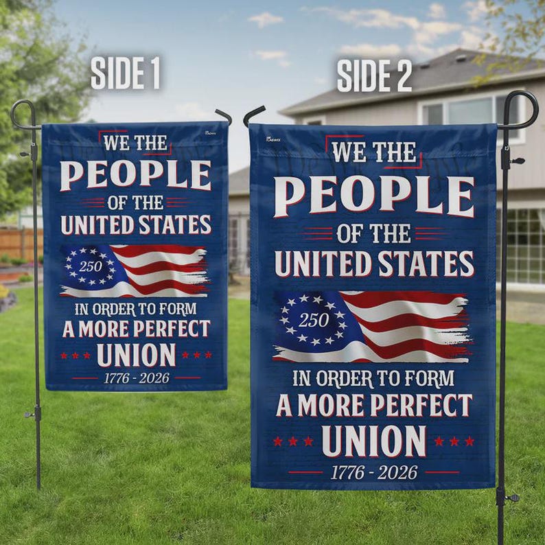 We The People Of The United States 250th Anniversary Flag - Gift For Patriotic, Veterans | HN02 - Image 3