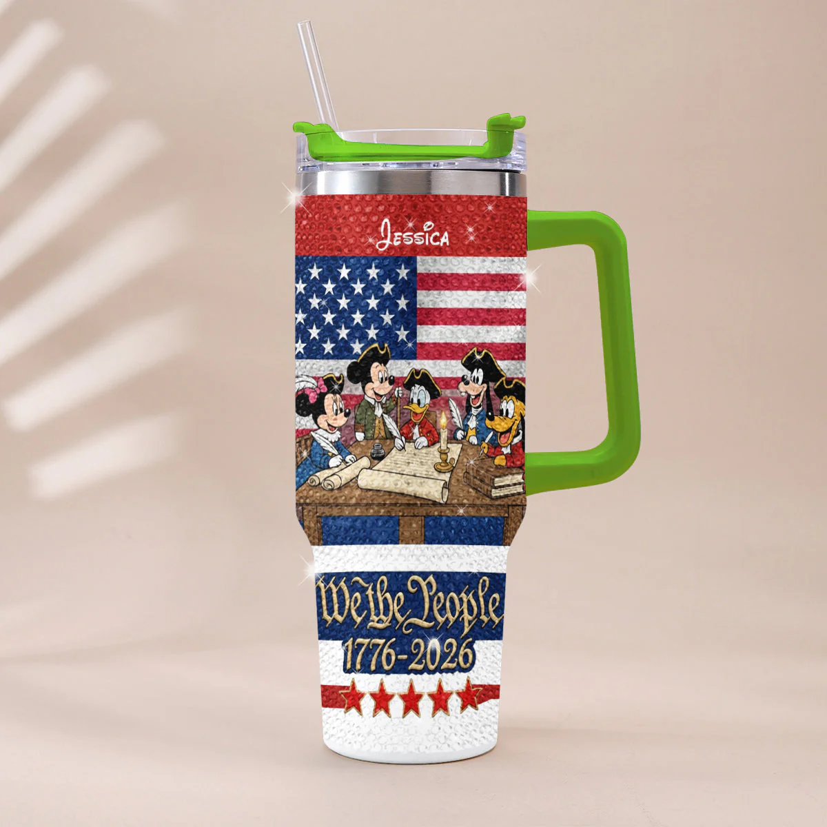 We The People - Personalized Tumbler With Handle - Gift For Patriots - MkMo - Image 12