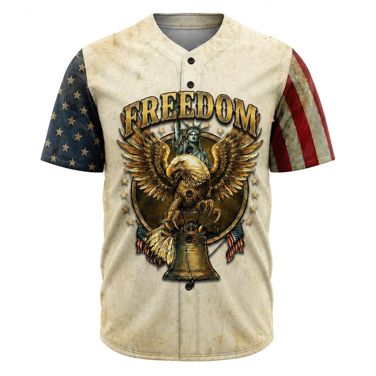 We The People Semiquincentennial Bald Eagle - Personalized Baseball Jersey - Gift For Patriots - Image 5
