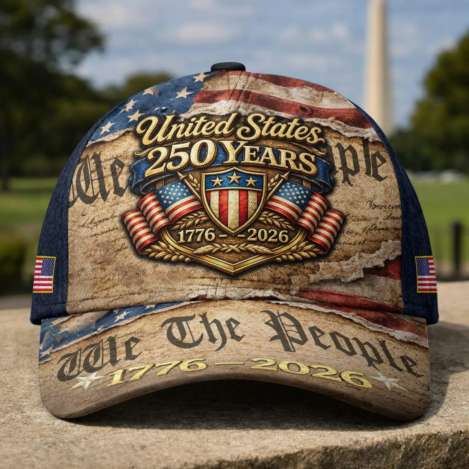 We The People United States 250 Years - Personalized Classic Cap - Gift For Patriots