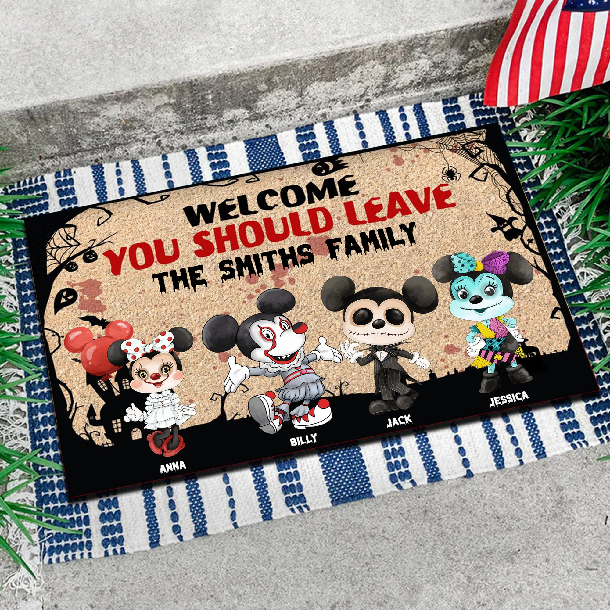 Welcome But You Should Leave - Personalized Door Mat - CL15 NA94 - Image 3