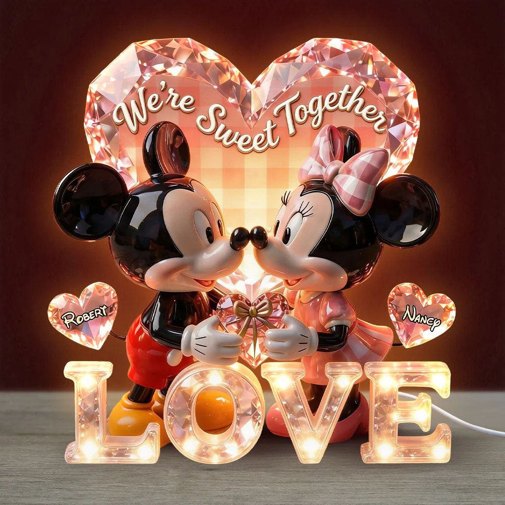 We're Sweet Together - Personalized Acrylic Light Box - Gift For Couple - MkMo - Image 3