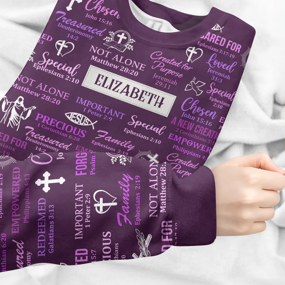 What God Says About You - Personalized AOP Sweatshirt TD118