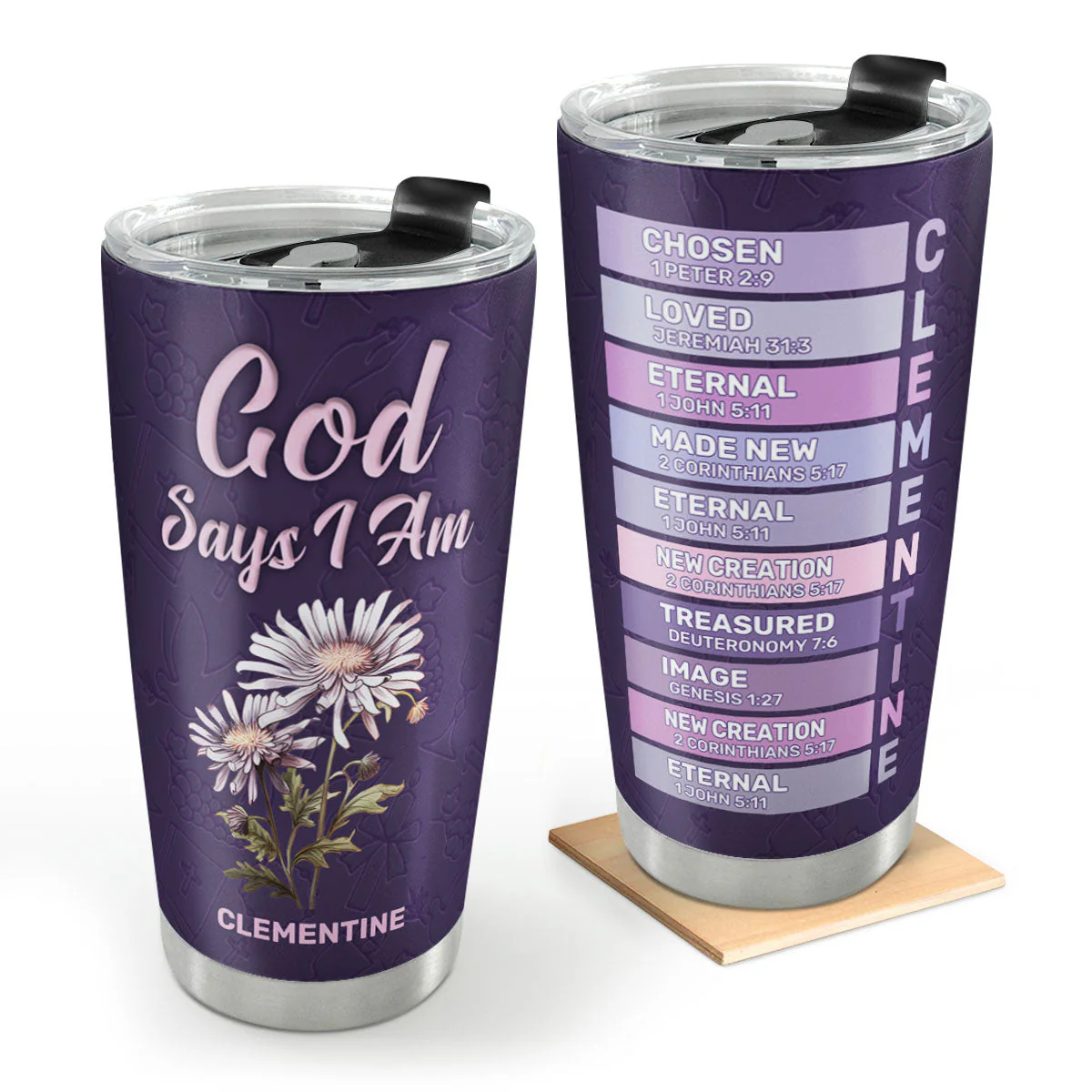 What God Says About You - Personalized Stainless Steel Tumbler TD118