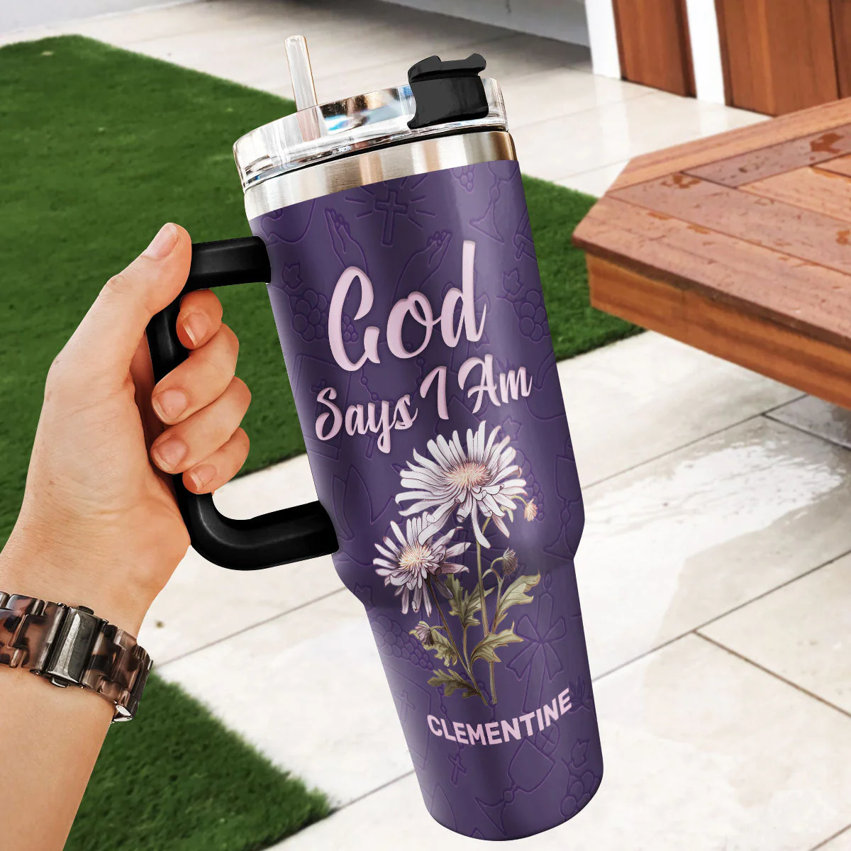 What God Says About You - Personalized Stainless Steel Tumbler TD118 - Image 4