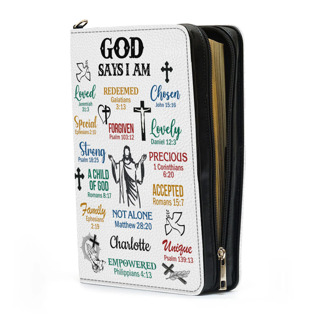 What God Says About You - Scripture Gifts For Women Of God - Personalized Bible Covers - AT4080603 - Image 4