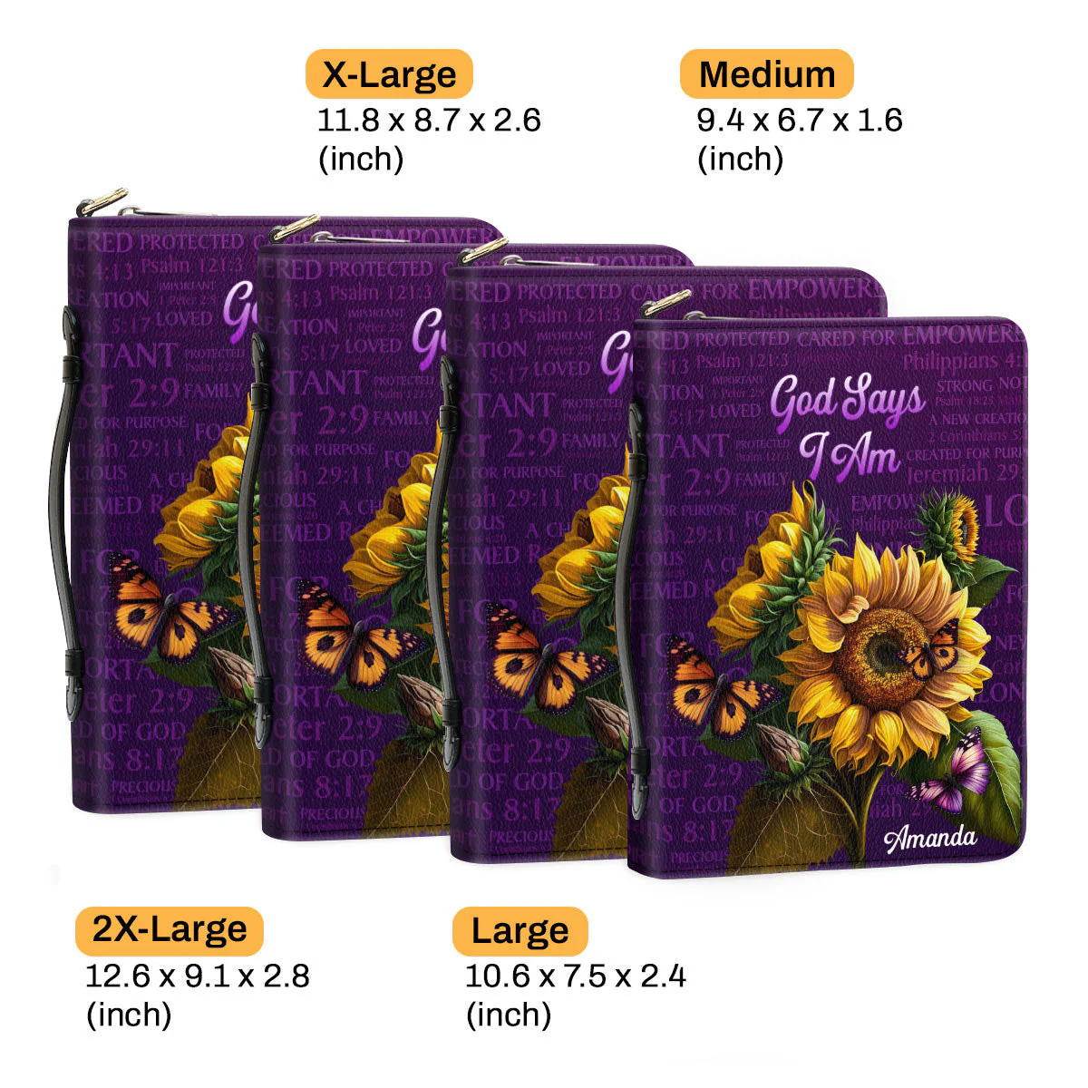 What God Says About You - Thoughtful Gift For Christians - Personalized Bible Covers - AT4081317 - Image 6