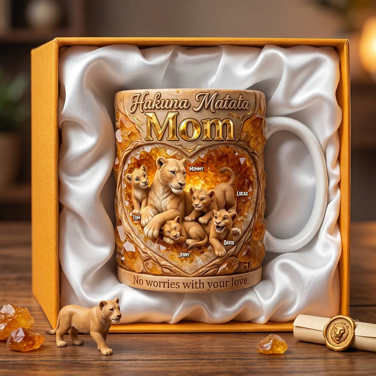 Wild Spirit Mommy - Personalized White Mug - Gift For Mom, Grandma - Image 3