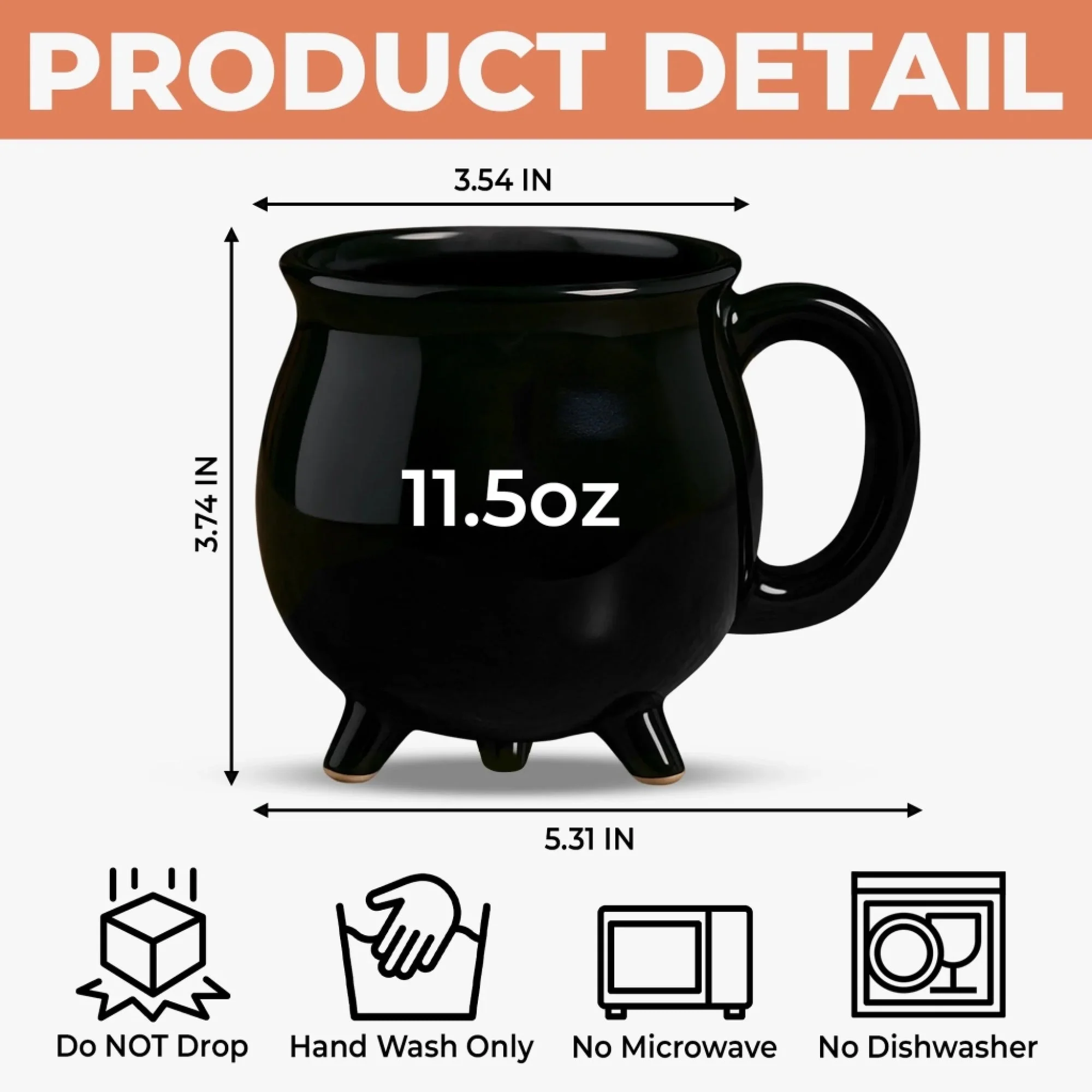 Witching You A Wicked Brew - Custom Witch Cauldron Coffee Mug - Personalized Halloween Witchy Gifts For Besties, Sisters, BFF, Family, Yourself - Image 8