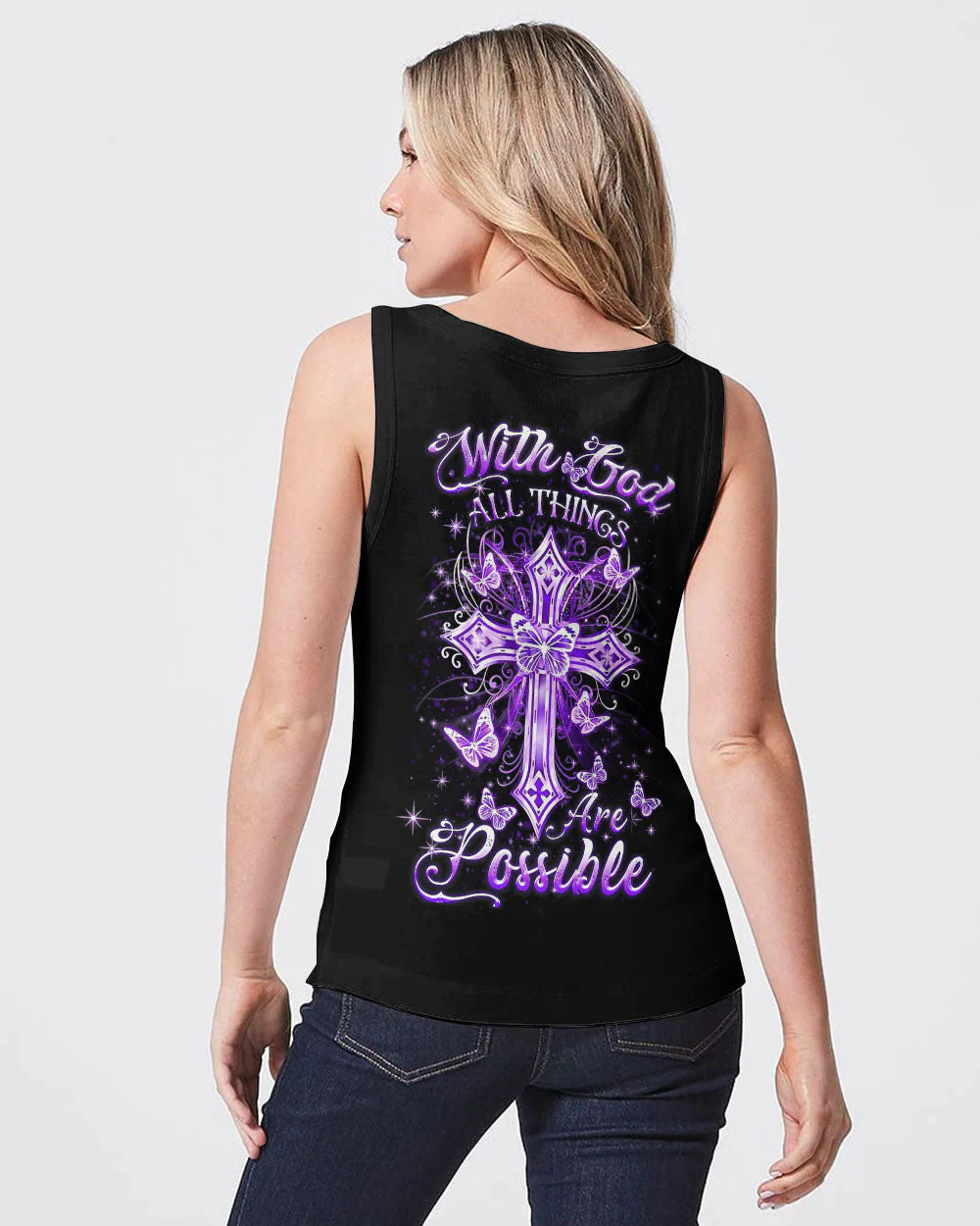 With God All Things Are Possible Women's All Over Print Shirt - 2109233 - Image 11