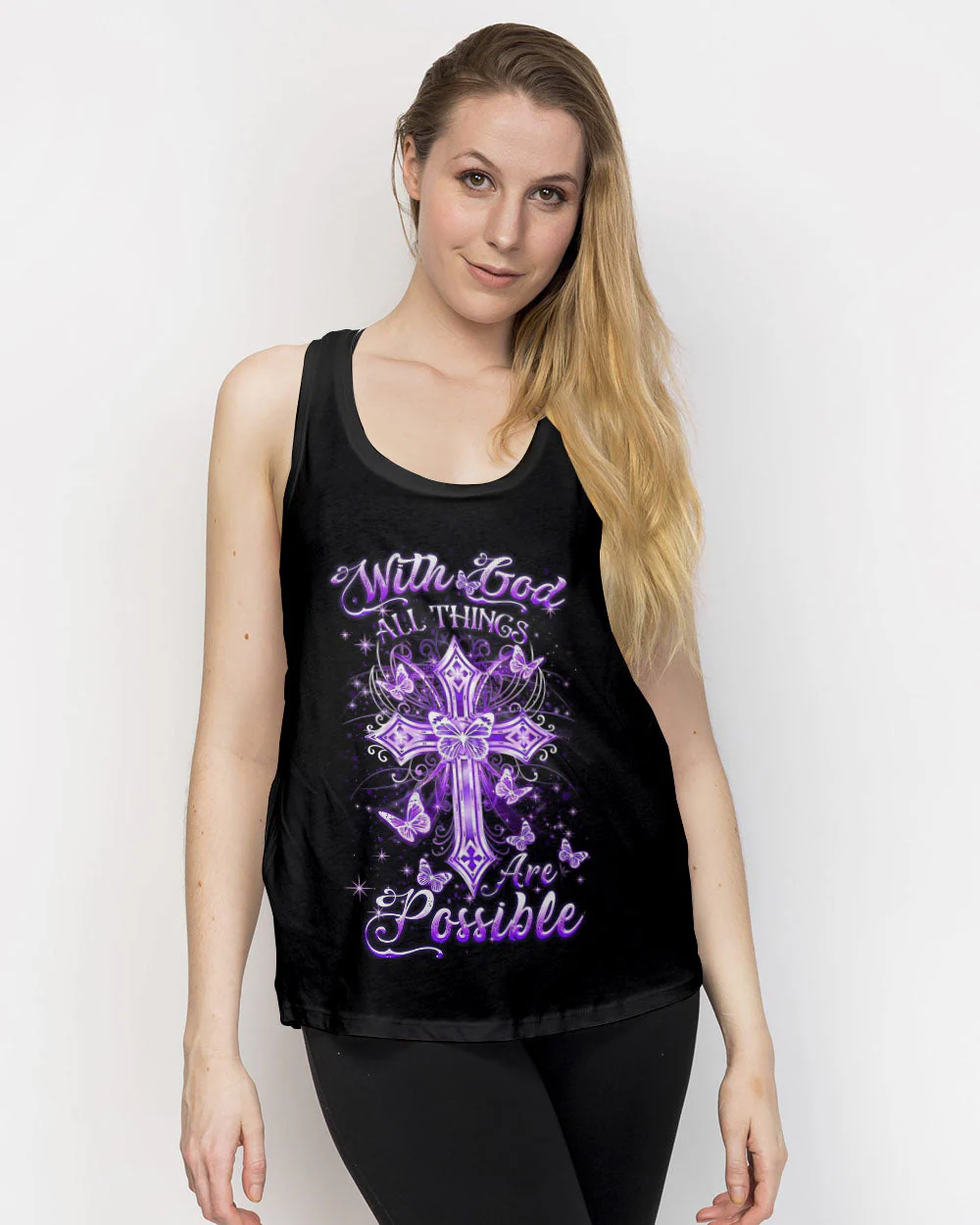 With God All Things Are Possible Women's All Over Print Shirt - 2109233 - Image 12