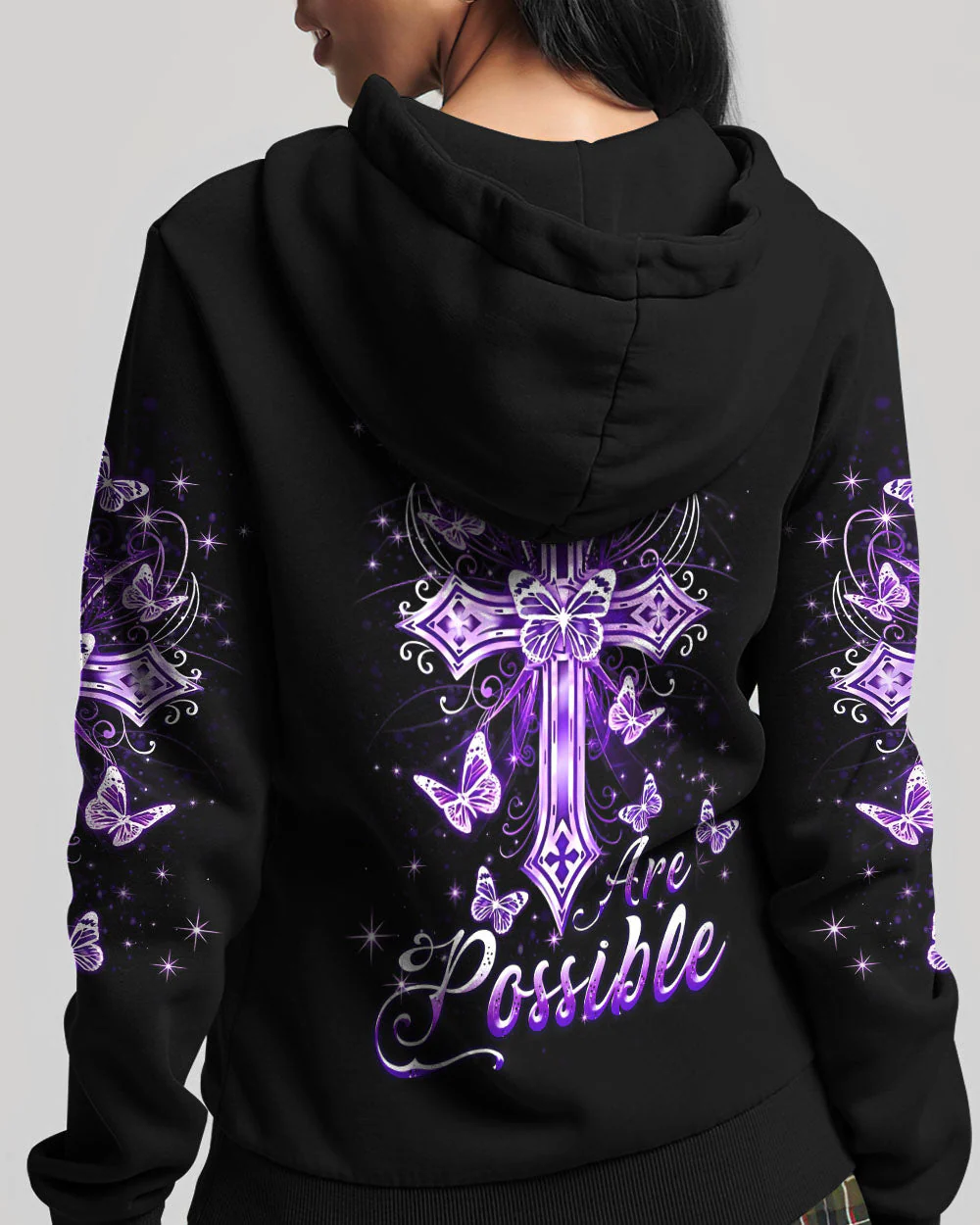 With God All Things Are Possible Women's All Over Print Shirt - 2109233 - Image 3