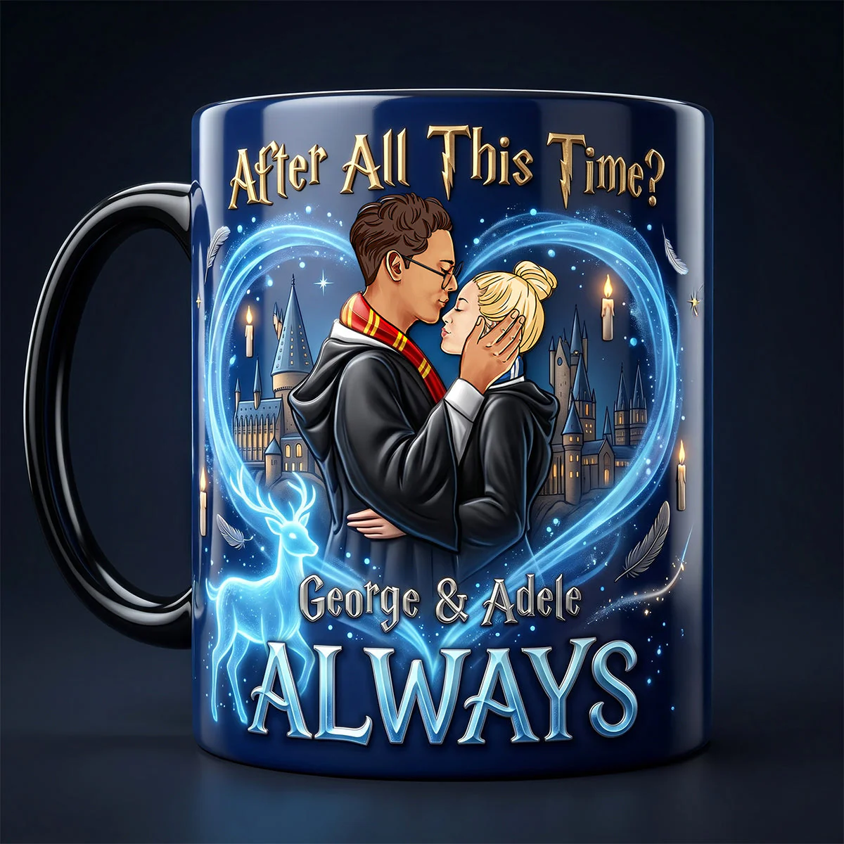 Wizard And Witch Always - Personalized Mug - Gift For Couple - HaPo - Image 4