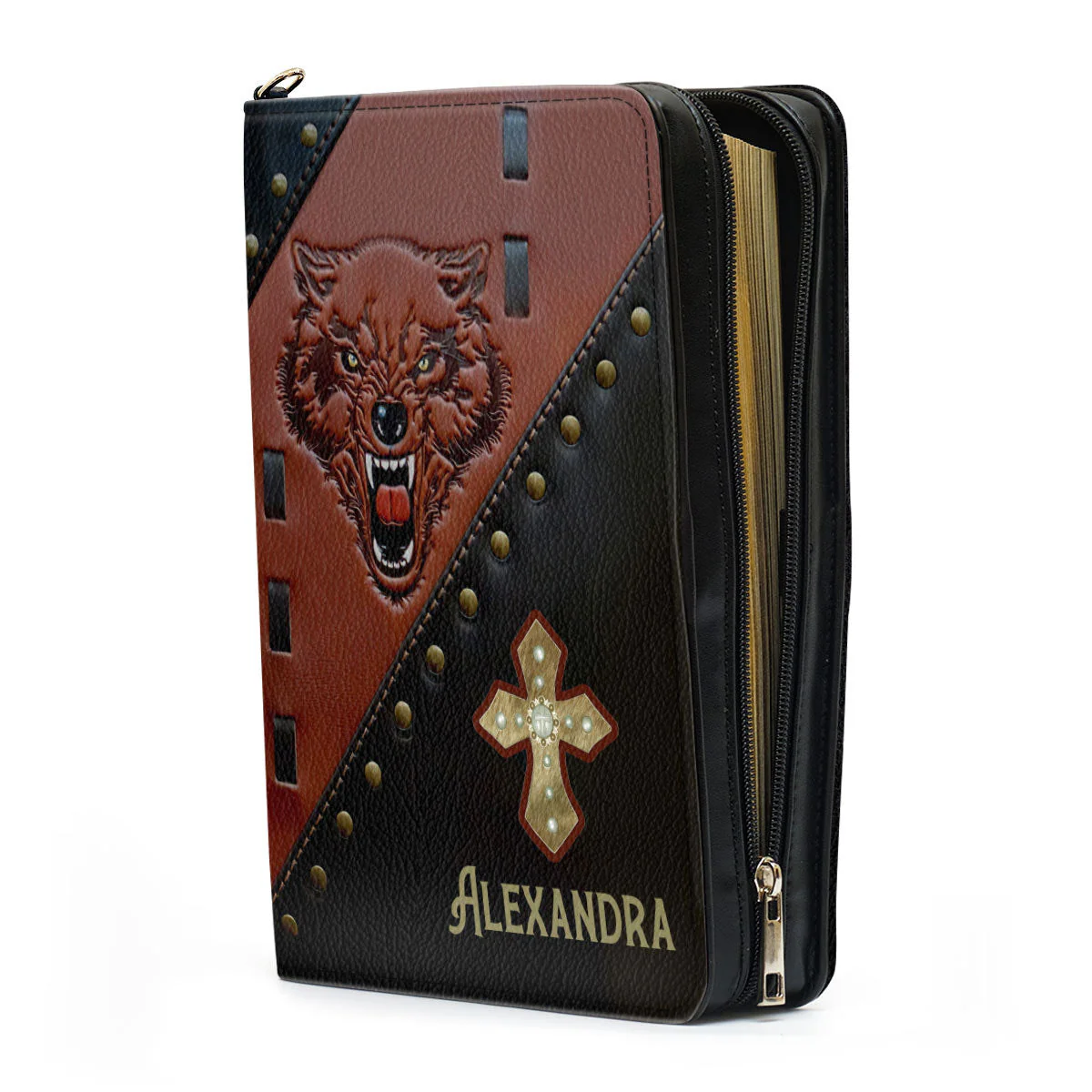 Wolf I Am The Son Of A King - Unique Personalized Bible Covers - AT4082450 - Image 4