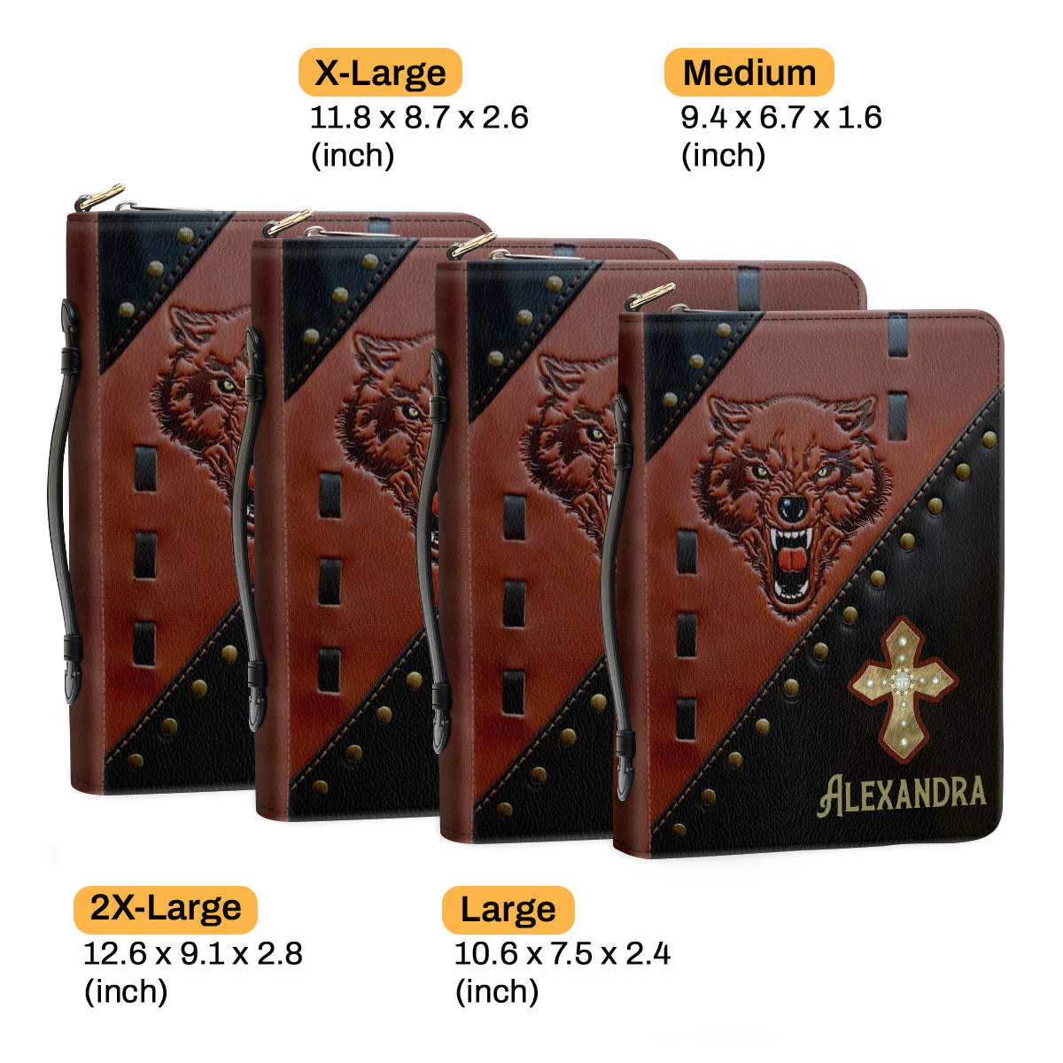 Wolf I Am The Son Of A King - Unique Personalized Bible Covers - AT4082450 - Image 6