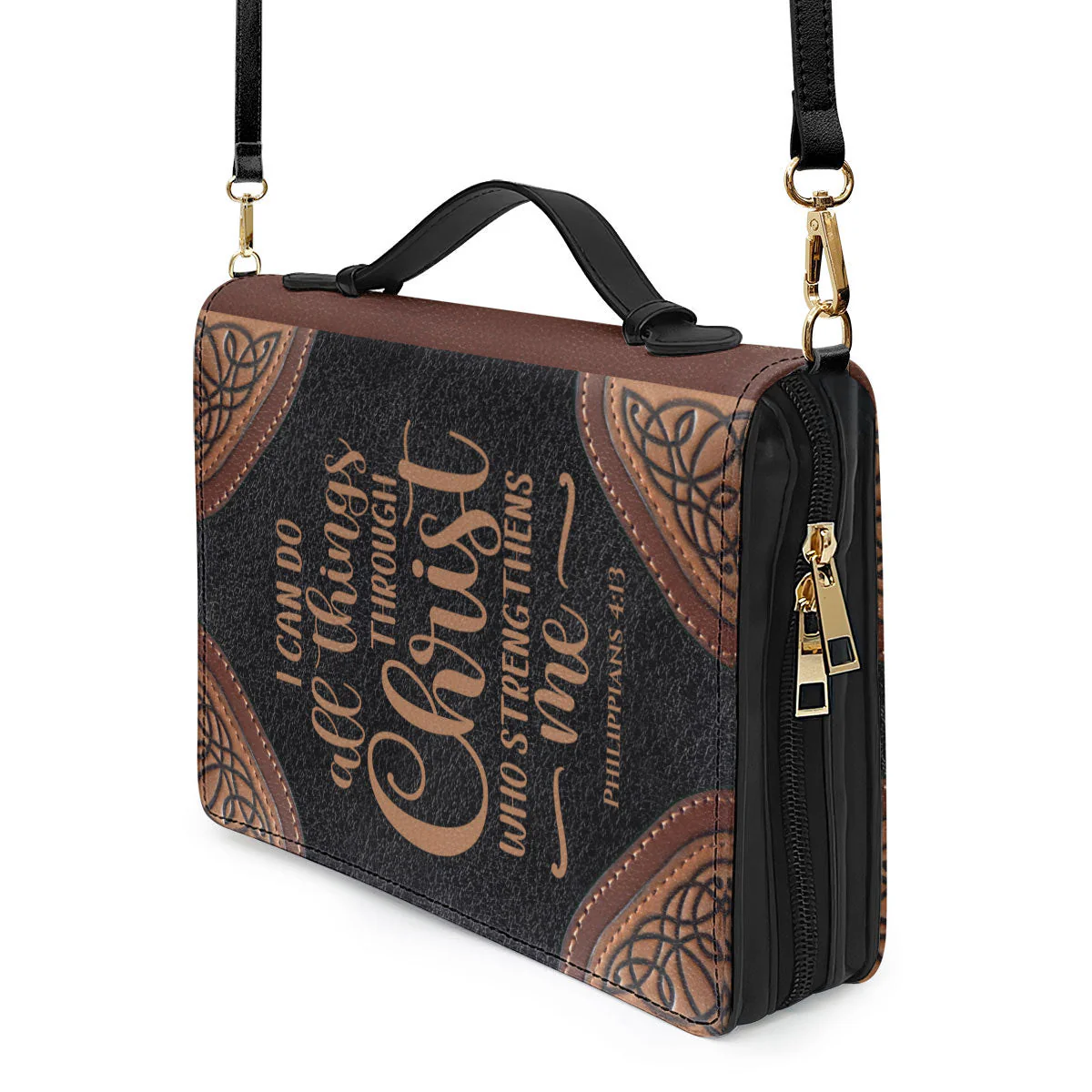 Wolf I Can D All Things Through Christ - Awesome Personalized Bible Covers - AT4082451 - Image 5