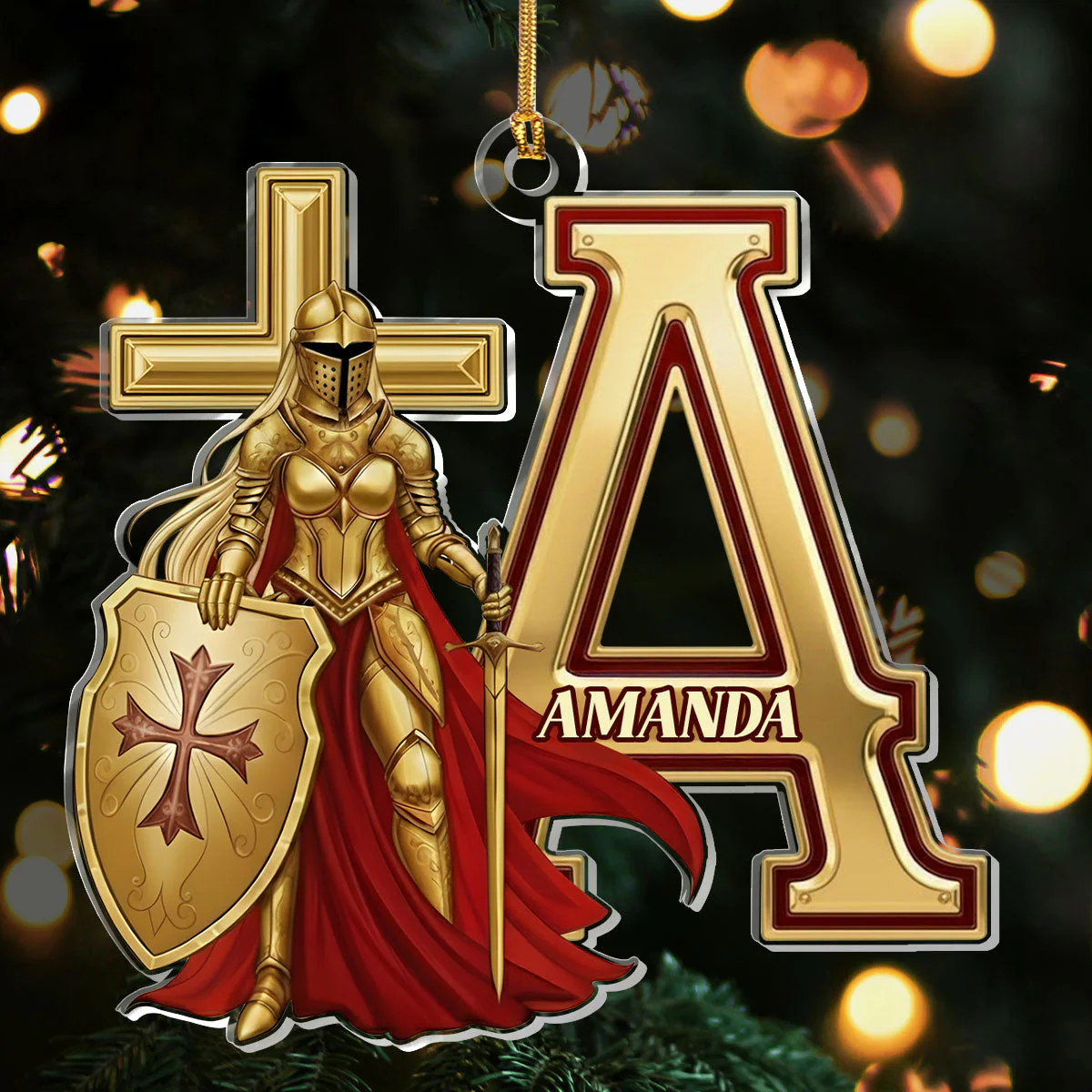 Woman Of God - Personalized 1-Layer Acrylic Ornament HL128