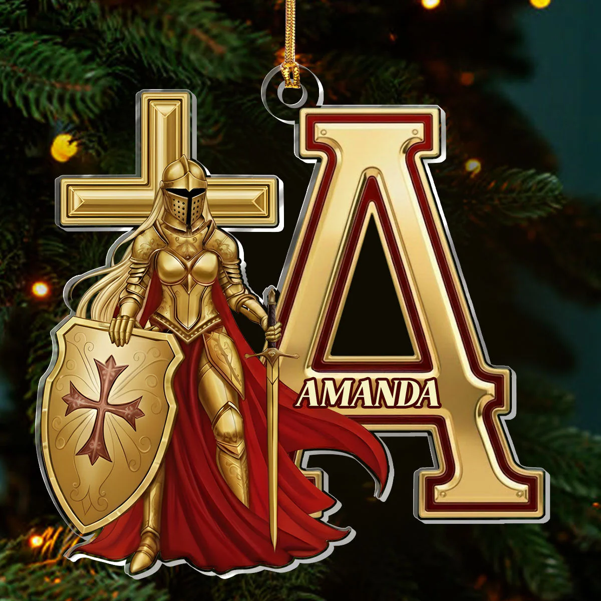 Woman Of God - Personalized 1-Layer Acrylic Ornament HL128 - Image 3