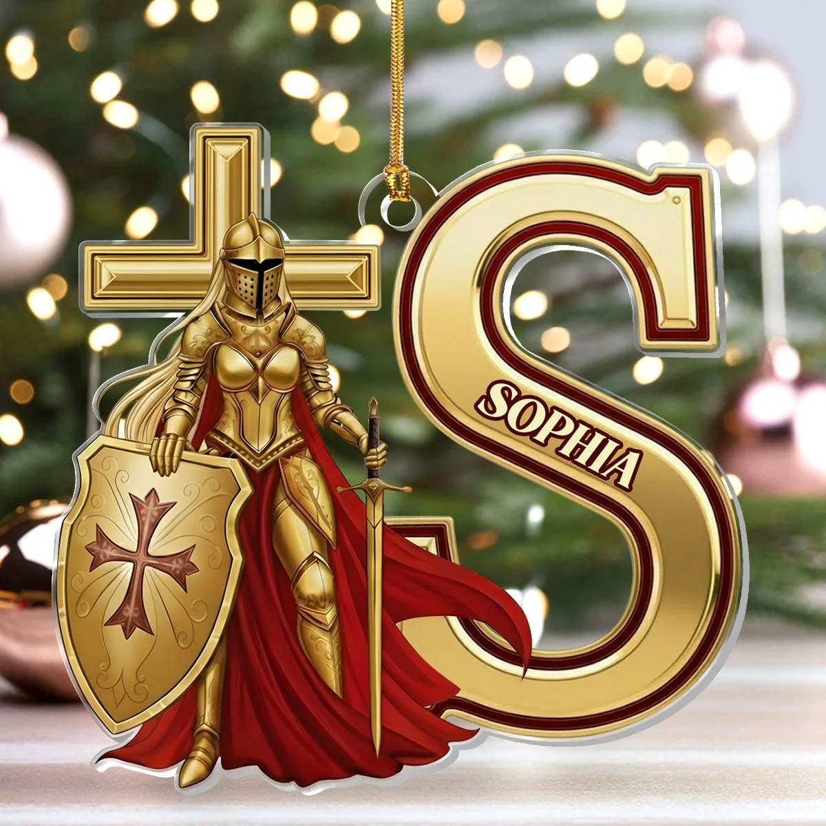 Woman Of God - Personalized 1-Layer Acrylic Ornament HL128 - Image 4