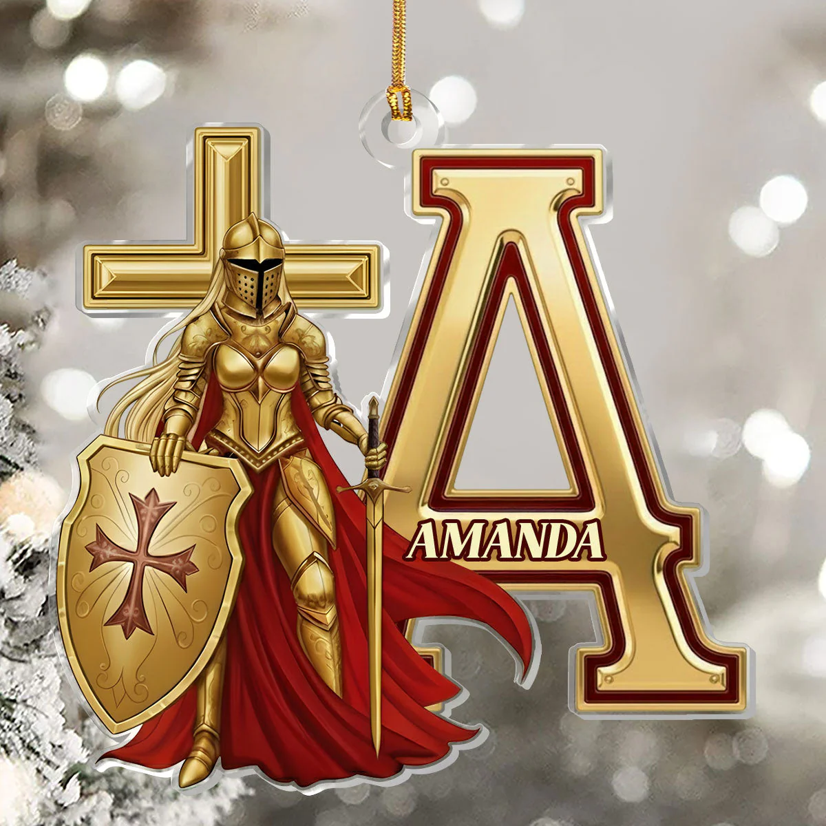 Woman Of God - Personalized 1-Layer Acrylic Ornament HL128 - Image 5