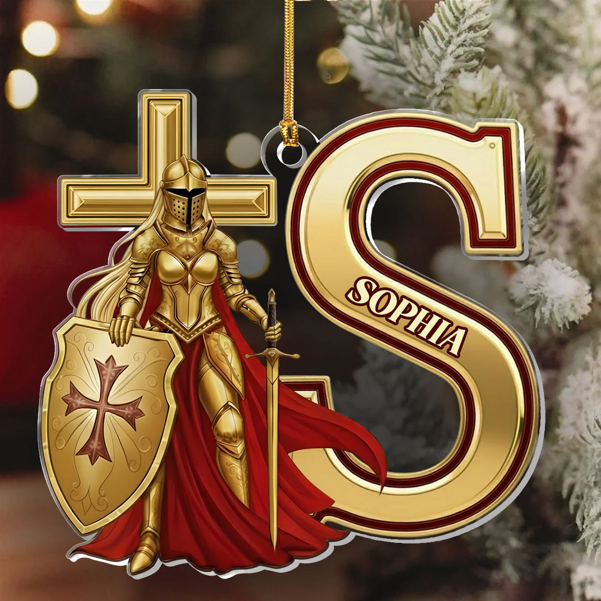 Woman Of God - Personalized 1-Layer Acrylic Ornament HL128 - Image 6