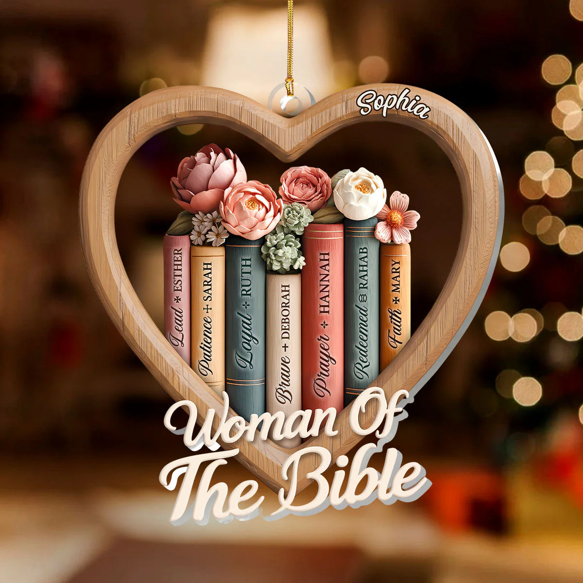 Woman Of The Bible Personalized 1-Layer Acrylic Ornament HL128 - Image 2