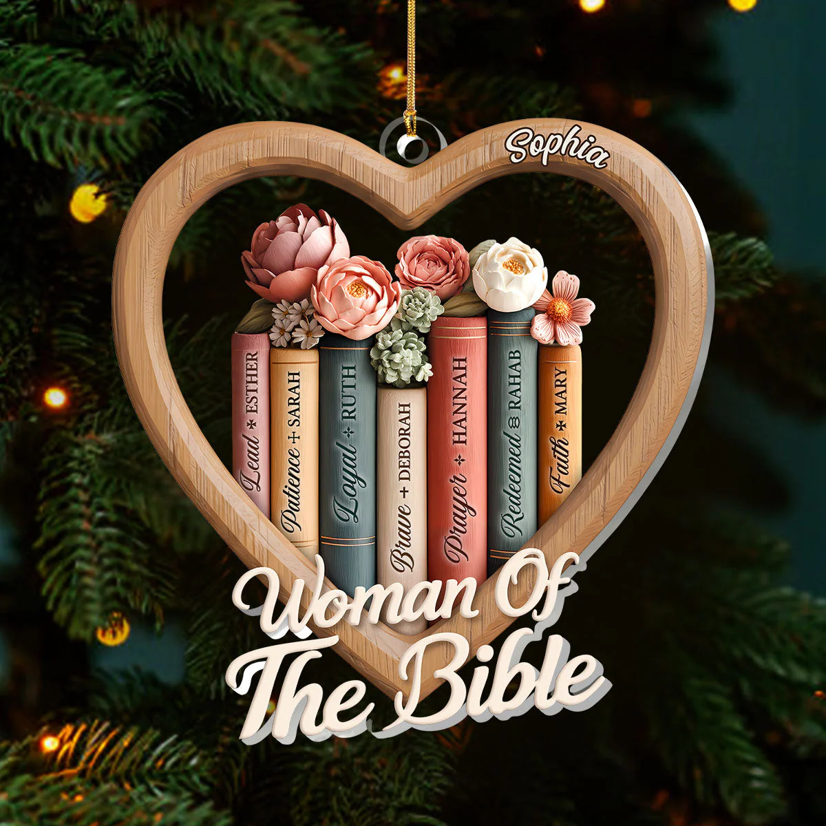 Woman Of The Bible Personalized 1-Layer Acrylic Ornament HL128 - Image 3