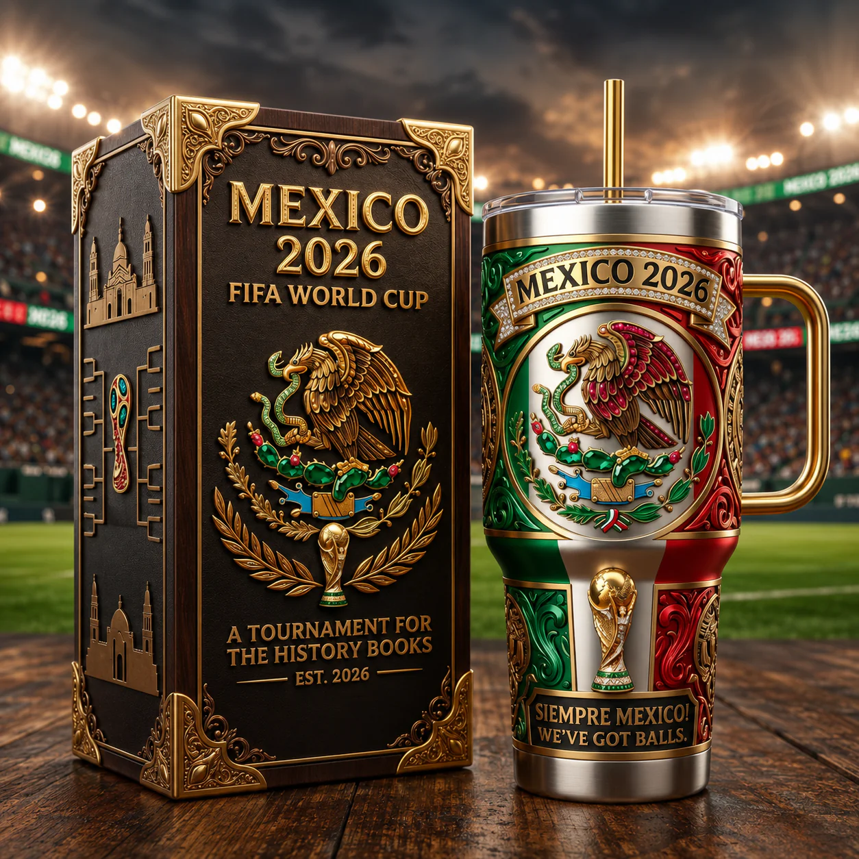 World Soccer Championship Mexico 2026 - Personalized Tumbler - Gift For Soccer Fans